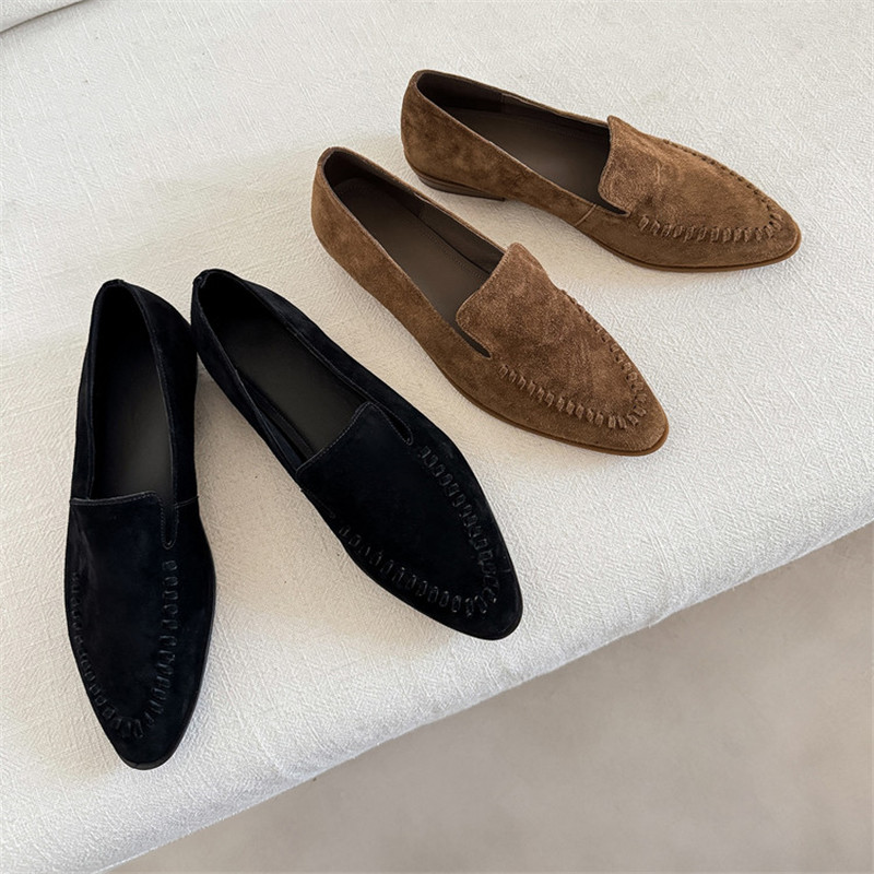 Kids Shoes Women - New Spring/Autumn Women Loafers Sheep Suede