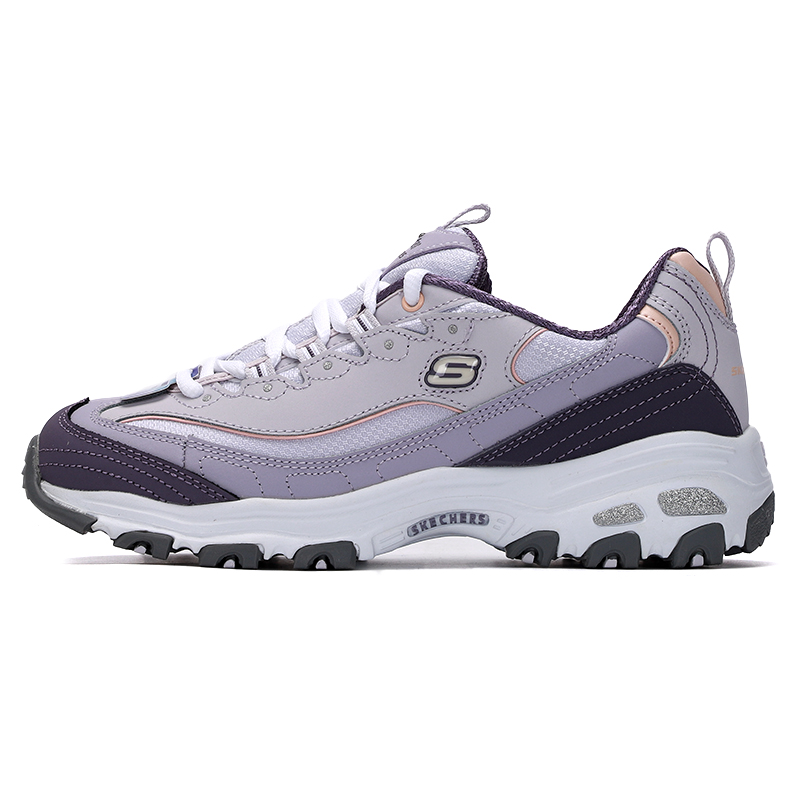Women Shoes Skechers - Skechers Women's Thick-Soled Casual Shoes Milk