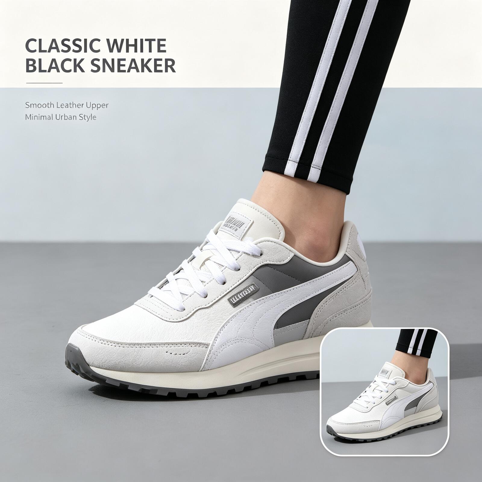 Women'S Shoes Puma Sneakers - PUMA Men White Black Low Top