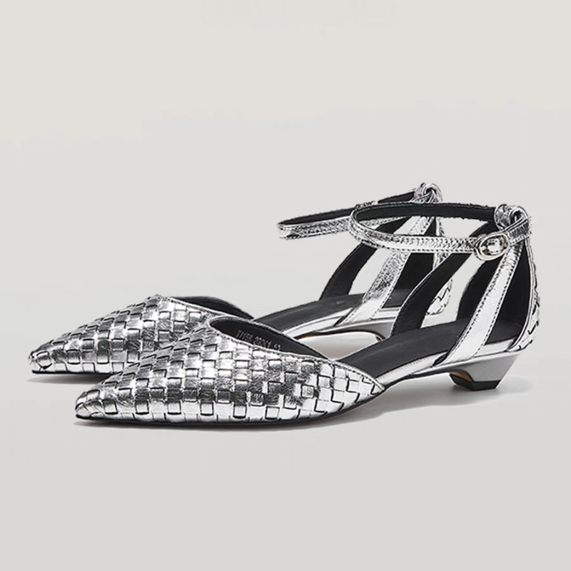 Women Shoes Brand - Pointed Toe Low Heels Women Elegant