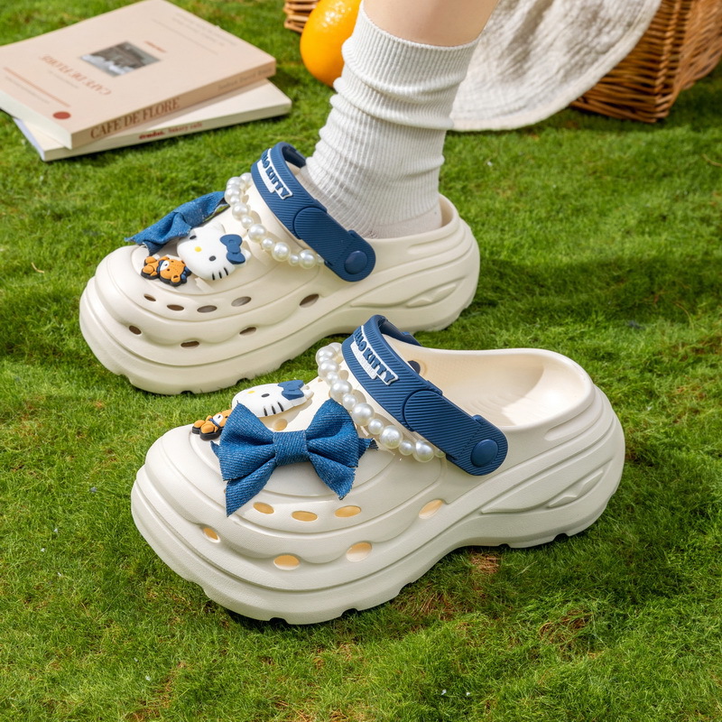 Cute Pearl Bow Hello Kitty Pla - đánh giá và giá Women'S Shoes Clogs