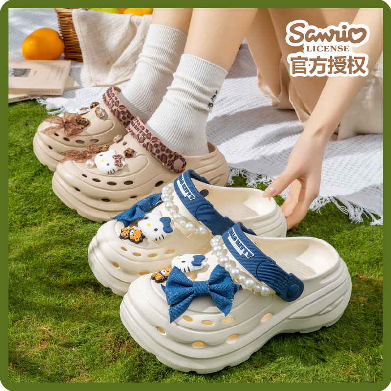 Cute Pearl Bow Hello Kitty Pla - đánh giá và giá Women'S Shoes Clogs
