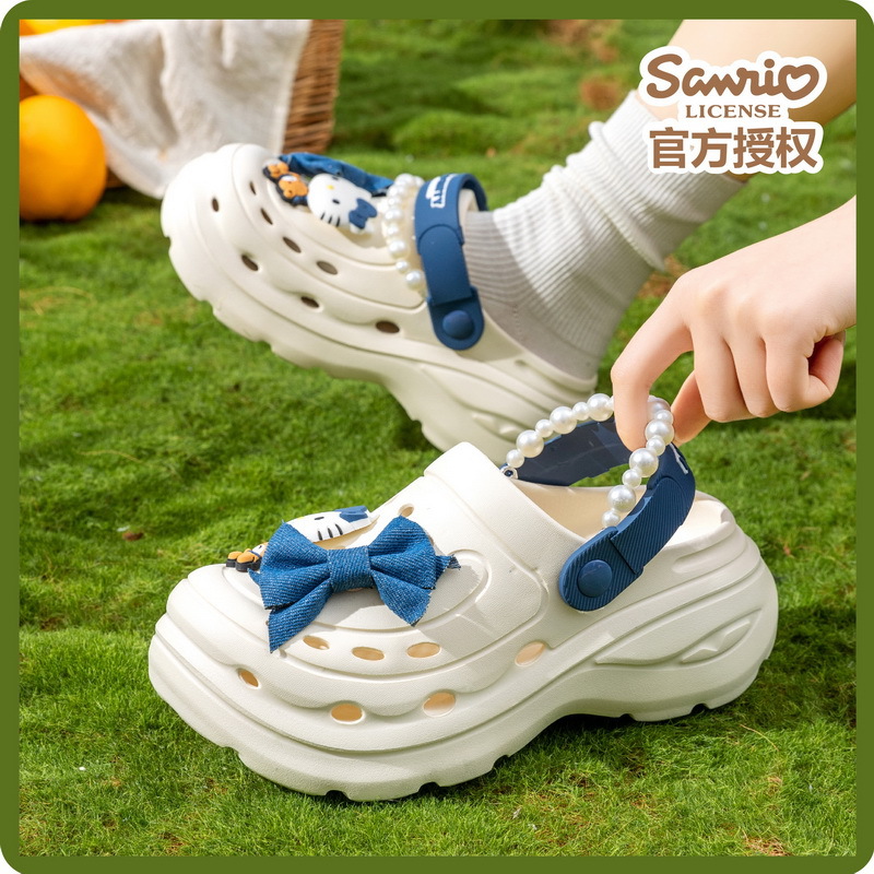 Cute Pearl Bow Hello Kitty Pla - đánh giá và giá Women'S Shoes Clogs