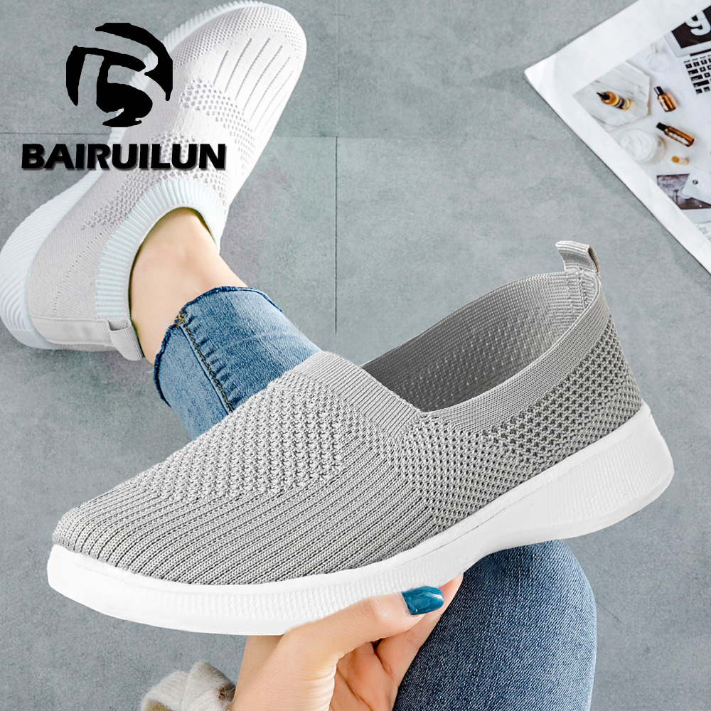 Mùa Hè Nữ Giày Nữ Dệt Kim Tất  - đánh giá và giá Women Shoes Skechers
