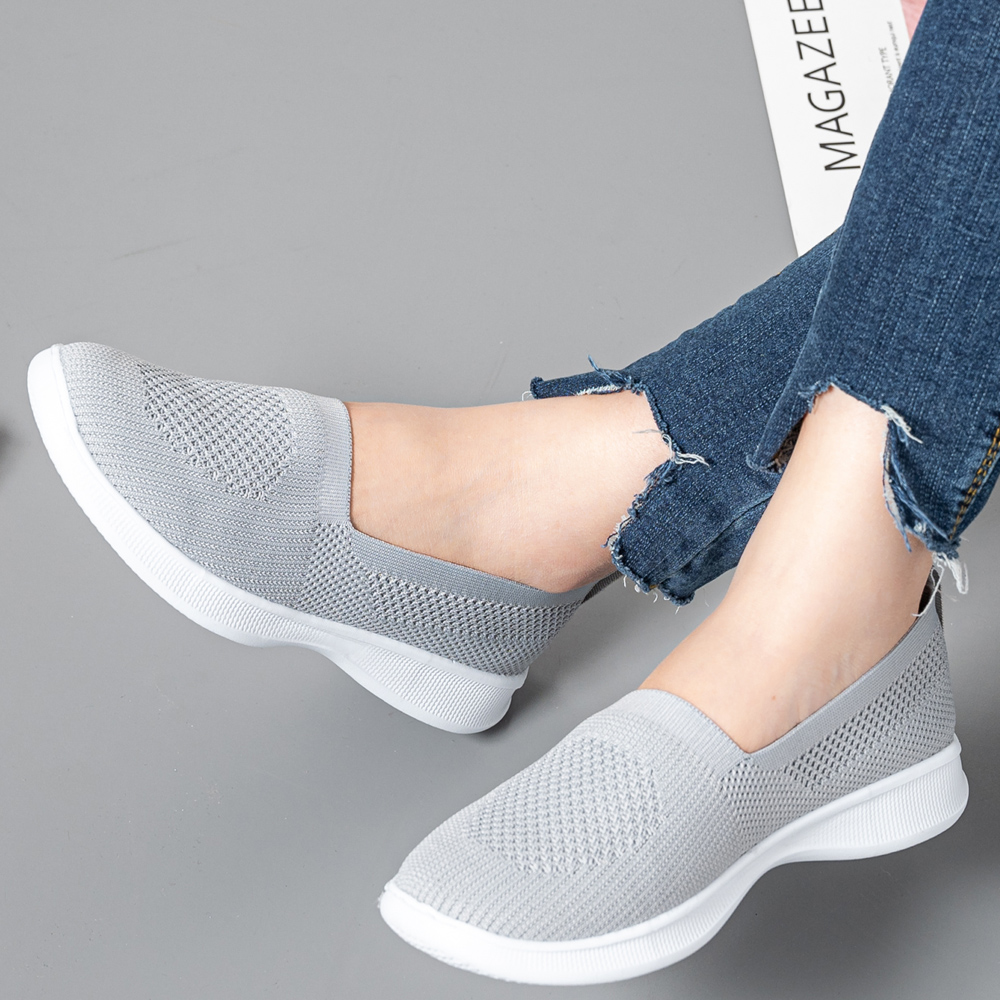 Mùa Hè Nữ Giày Nữ Dệt Kim Tất  - đánh giá và giá Women Shoes Skechers