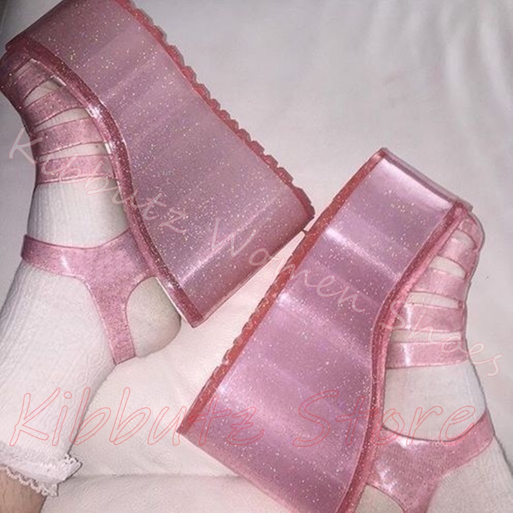 Platform Glitter Jelly Sandals - đánh giá và giá Jelly Sandal Women