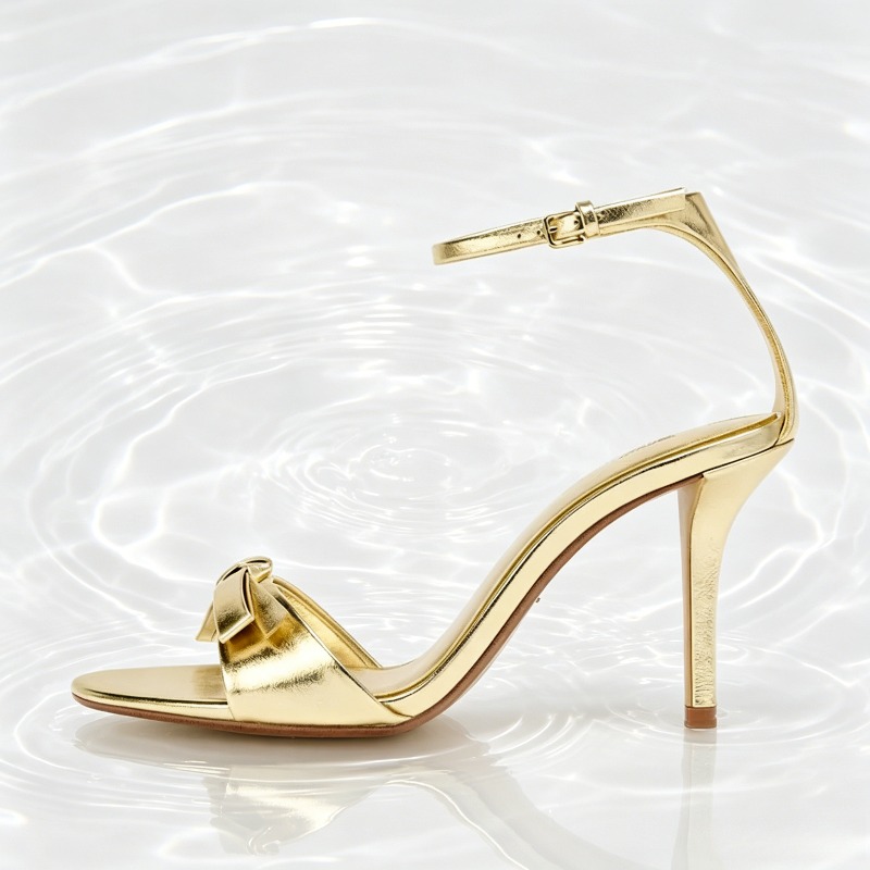 Elegant Golden Bow Brand High  - đánh giá và giá Women Shoes Brand