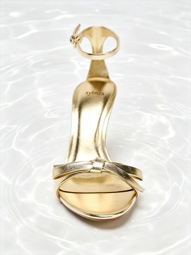 Elegant Golden Bow Brand High  - đánh giá và giá Women Shoes Brand