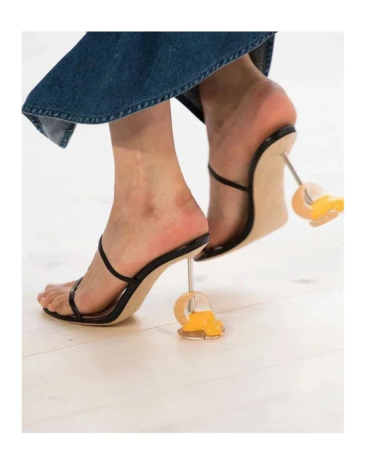 Summer Strappy Sandals Open To - đánh giá và giá Strappy Heeled Sandals