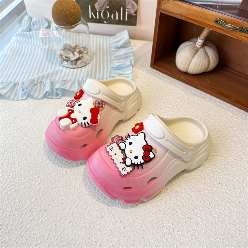 Gradient Color Hello Kitty Pla - đánh giá và giá Women'S Shoes Clogs