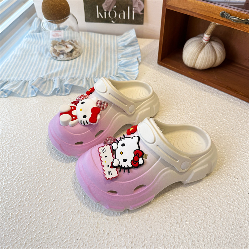 Gradient Color Hello Kitty Pla - đánh giá và giá Women'S Shoes Clogs