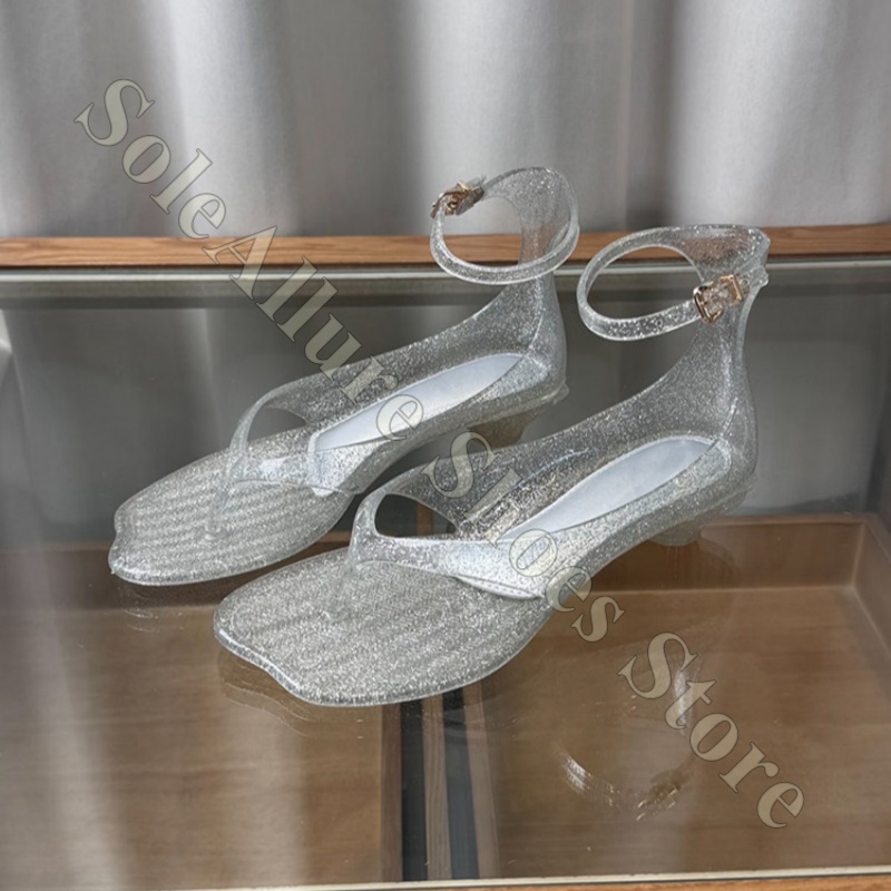 Glitter Jelly Sandals With Ank - đánh giá và giá Jelly Sandal Women