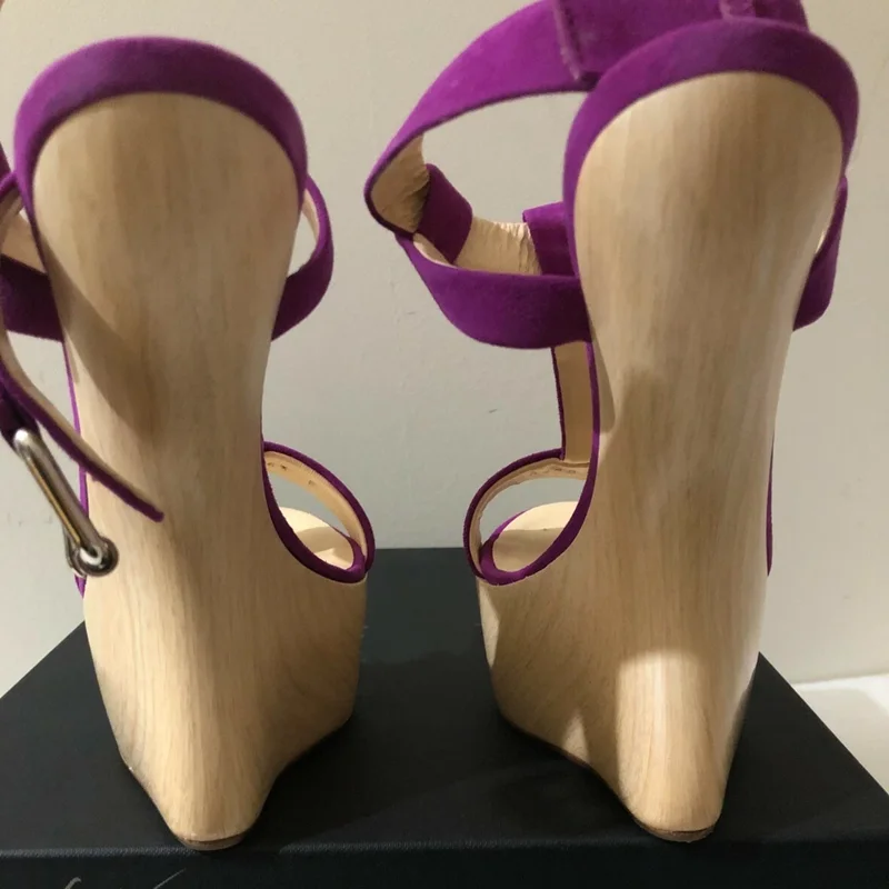 Wood Grain Hoof Heels green Su - đánh giá và giá Kids Shoes Women