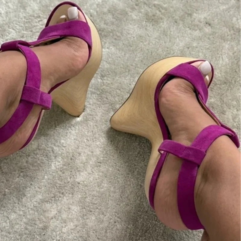 Wood Grain Hoof Heels green Su - đánh giá và giá Kids Shoes Women
