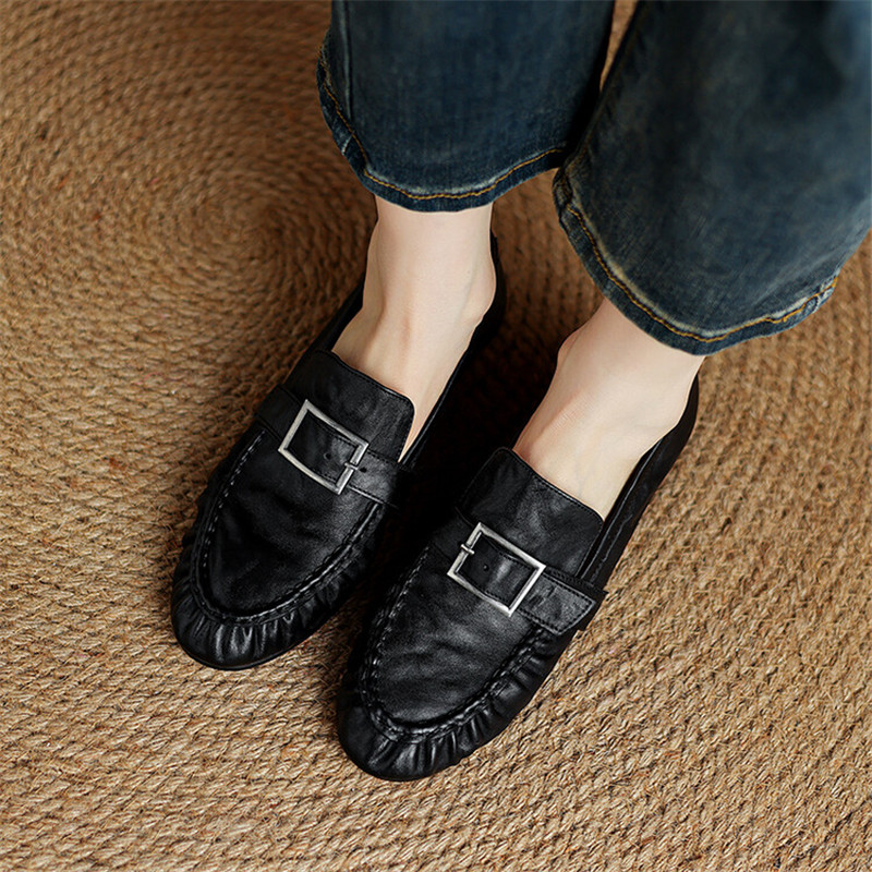 New Autumn Genuine Leather Wom - đánh giá và giá Slingback Pumps Women