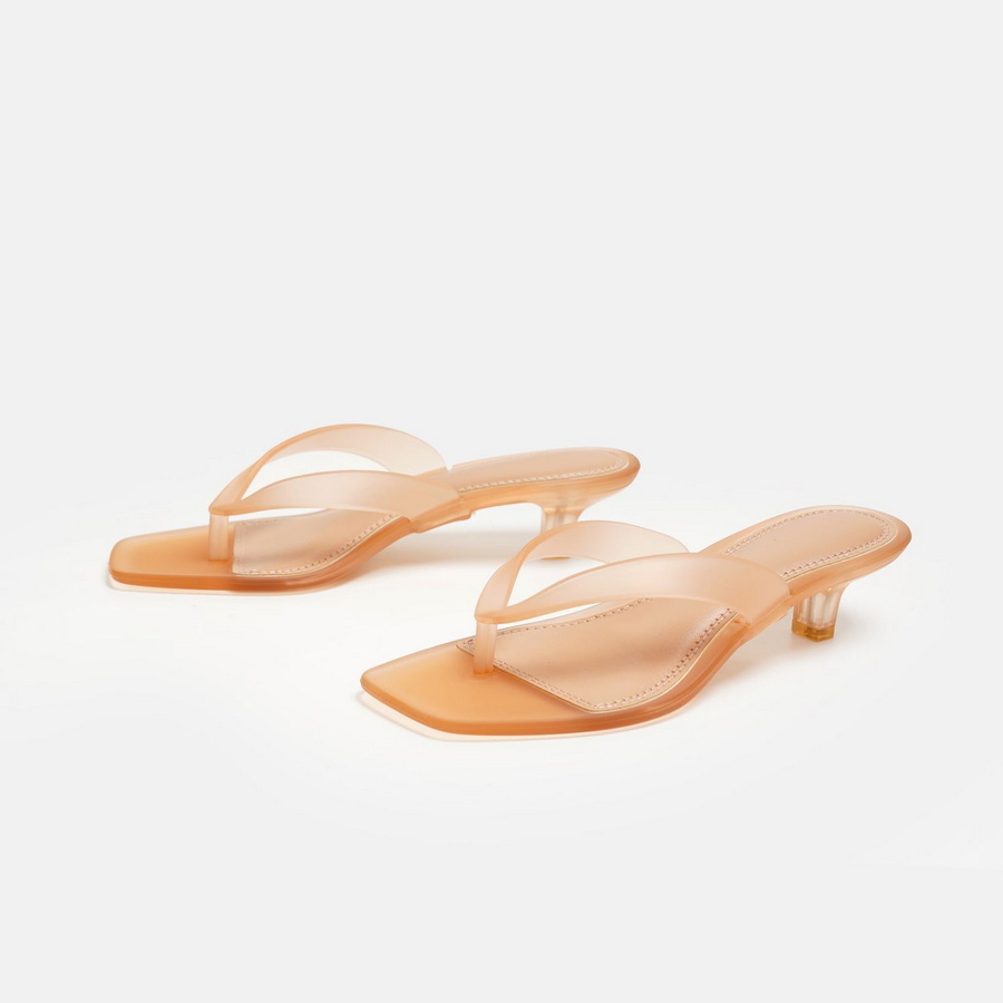 Korean Muted Tone Olive Green  - đánh giá và giá Jelly Sandal Women