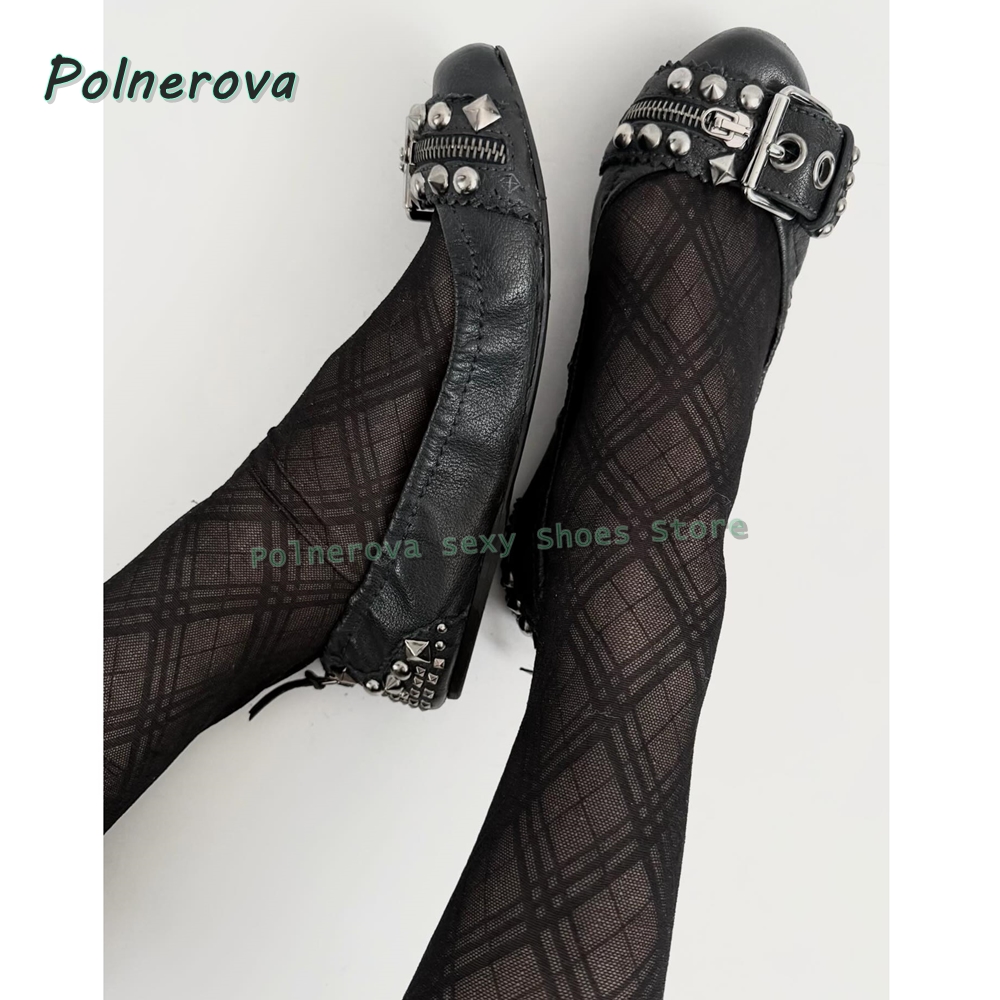 Rivet Belt Buckle Mary Jane Sh - đánh giá và giá Women'S Shoes For Flat Feet