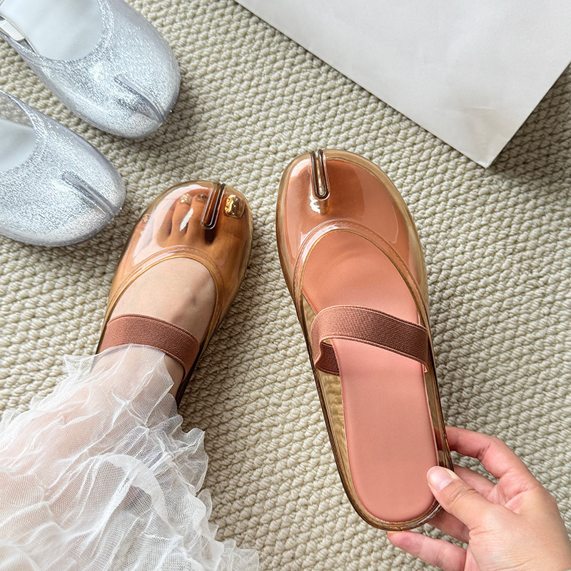 New Split Toe Jelly Slide Sand - đánh giá và giá Jelly Sandal Women