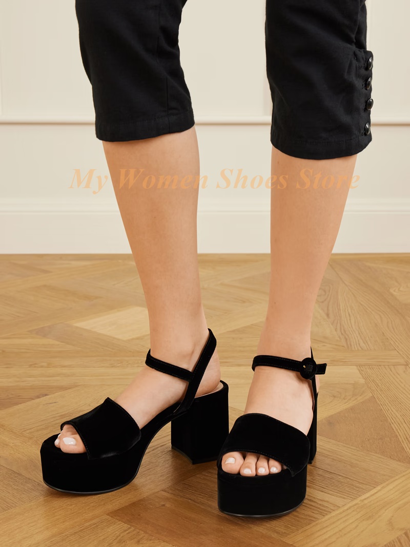 Chunky Heel Suede Platform San - đánh giá và giá Kids Shoes Women