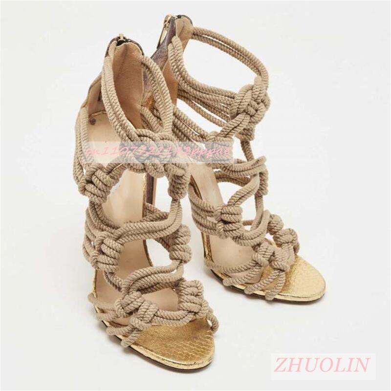 Female Braided Rope Open Toe S - đánh giá và giá Kids Shoes Women