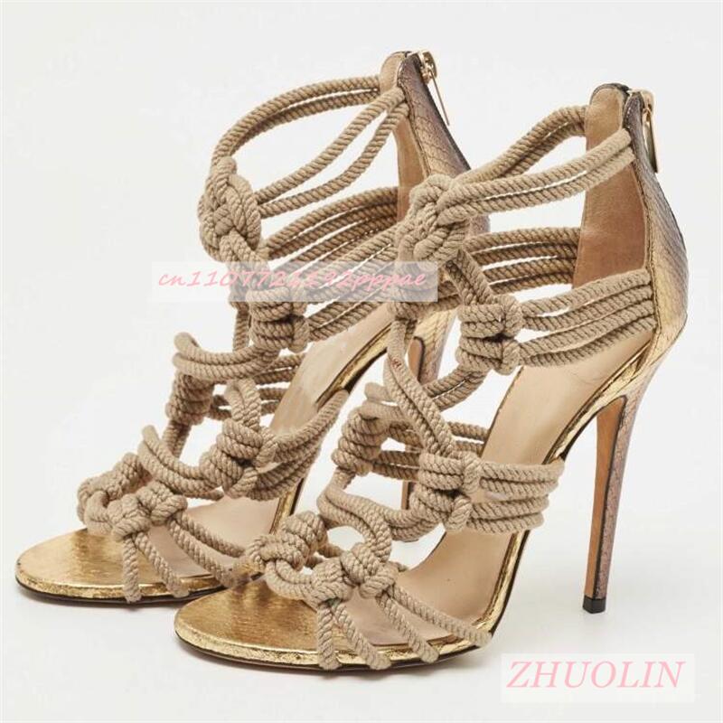 Female Braided Rope Open Toe S - đánh giá và giá Kids Shoes Women