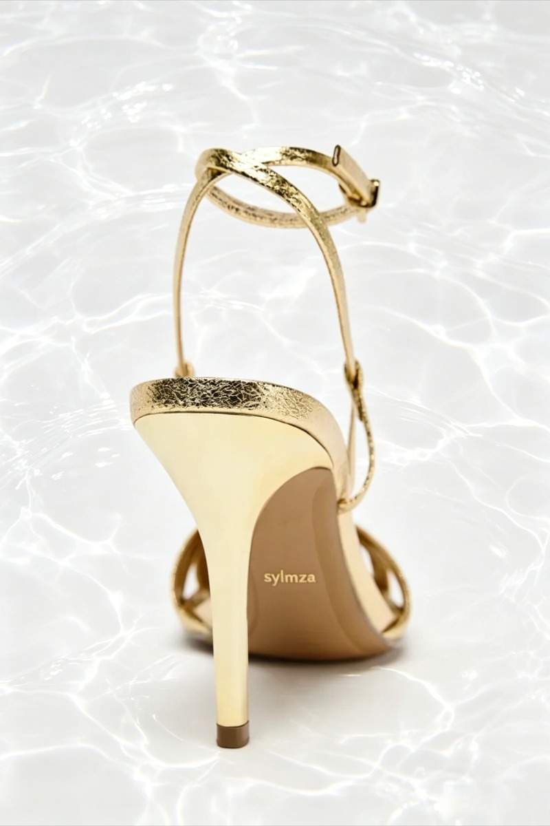 Fashion Gold Thin Heeled Sanda - đánh giá và giá Women Shoes Brand