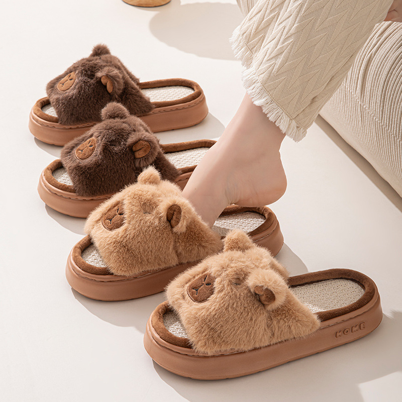 Hemp Cartoon Women's Slippers  - đánh giá và giá Women'S Shoes For Flat Feet