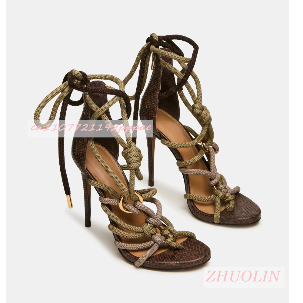 Retro Snakeskin Thick Rope Cri - đánh giá và giá Kids Shoes Women