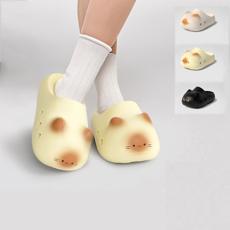 New creative black cat slipper - đánh giá và giá Mule Slip On